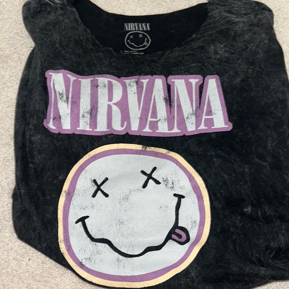 Nirvana Black Graphic Tee